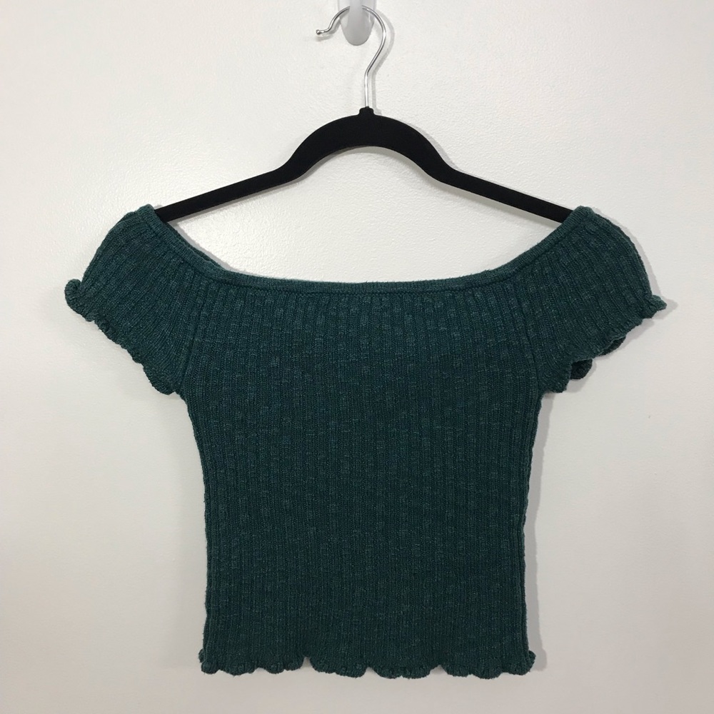 American Eagle Off-the-Shoulder Crop Top